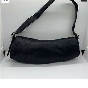 Ann Taylor Vintage Black Satin Evening Bag